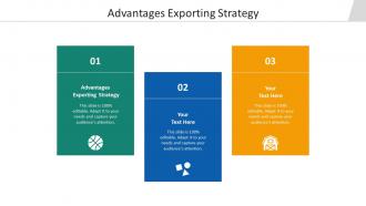Advantages exporting strategy ppt powerpoint presentation inspiration background images cpb