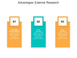 Advantages external research ppt powerpoint presentation inspiration show cpb