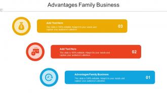 Advantages Family Business Ppt Powerpoint Presentation Professional Skills Cpb