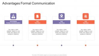 Advantages Formal Communication In Powerpoint And Google Slides Cpb