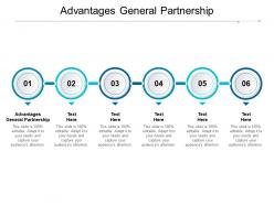 Advantages general partnership ppt powerpoint presentation infographic template cpb