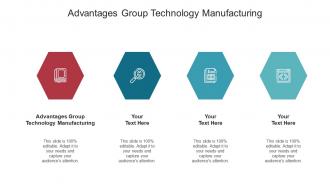 Advantages group technology manufacturing ppt powerpoint presentation pictures cpb