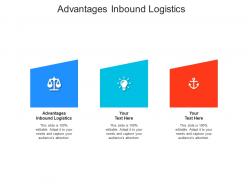 Advantages inbound logistics ppt powerpoint presentation infographic template inspiration cpb