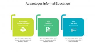 Advantages informal education ppt powerpoint presentation visual aids inspiration cpb