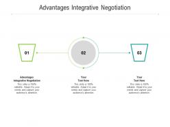 Advantages integrative negotiation ppt powerpoint presentation slides graphics download cpb