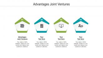 Advantages joint ventures ppt powerpoint presentation infographics inspiration cpb