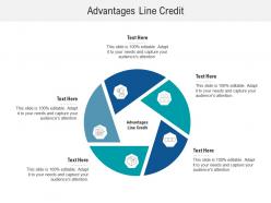 Advantages line credit ppt powerpoint presentation file diagrams cpb