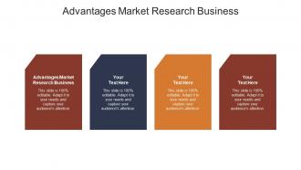 Advantages market research business ppt powerpoint presentation diagrams cpb
