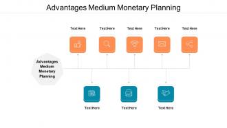 Advantages medium monetary planning ppt powerpoint presentation gallery example cpb