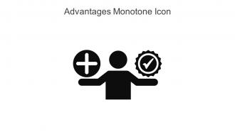 Advantages Monotone Icon In Powerpoint Pptx Png And Editable Eps Format