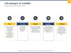 Advantages of ansible powerful ppt powerpoint presentation slides example