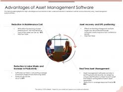 Advantages of asset management software m2112 ppt powerpoint presentation file graphics