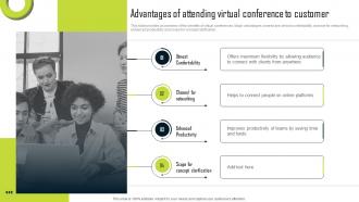 Advantages Of Attending Virtual Conference To Customer Ppt Slides Designs