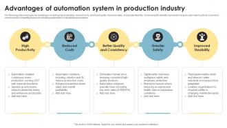 Advantages Of Automation System In Production Industry