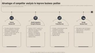 Advantages Of Competitor Analysis To Improve Business Competition Assessment Guide MKT SS V