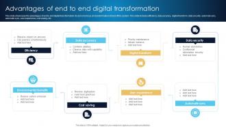 Advantages Of End To End Digital Transformation