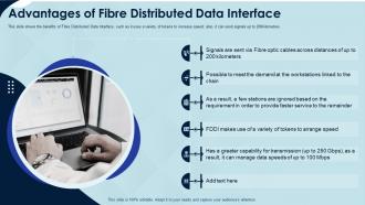 Advantages of fibre distributed data interface