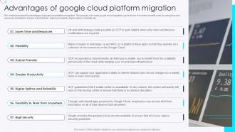 Advantages Of Google Cloud Platform Migration