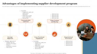 Advantages Of Implementing Supplier Development Program