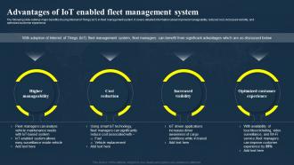 Advantages Of IOT Enabled Fleet Management System IOT Fleet Management IOT SS V
