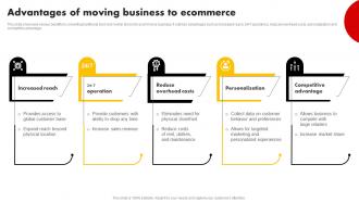 Advantages Of Moving Business To Ecommerce Strategies For Building Strategy SS V