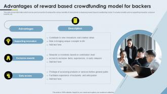 Advantages Of Reward Based Crowdfunding Model For Backers Crowdfunding Models Fin SS V