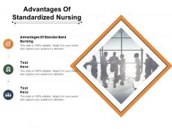 Advantages of standardized nursing ppt powerpoint presentation layouts background image cpb