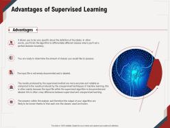 Advantages of supervised learning documented ppt powerpoint presentation diagram images