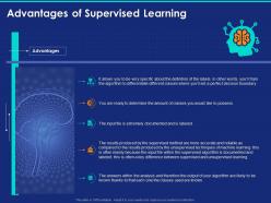 Advantages of supervised learning ppt powerpoint presentation pictures