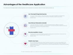 Advantages of the healthcare application information available ppt presentation deck