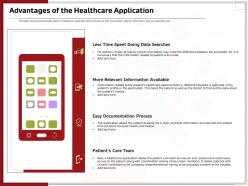 Advantages of the healthcare application ppt powerpoint presentation gallery