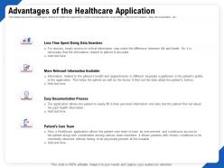 Advantages of the healthcare application process ppt powerpoint model