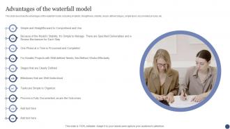 Advantages Of The Waterfall Model SDLC Ppt Powerpoint Presentation Summary Infographics