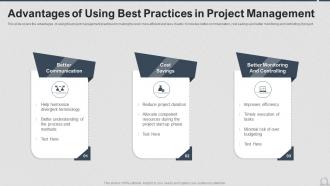 Advantages Of Using Best Practices In Project Management