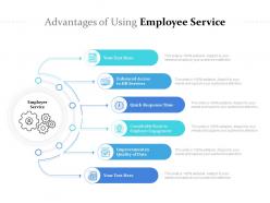 Advantages of using employee service