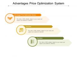 Advantages price optimization system ppt powerpoint presentation summary portrait cpb