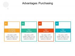 Advantages purchasing ppt powerpoint presentation professional maker cpb