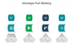 Advantages push marketing ppt powerpoint presentation model example introduction cpb