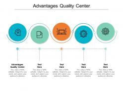 Advantages quality center ppt powerpoint presentation show skills cpb