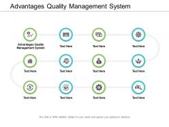 Advantages quality management system ppt powerpoint presentation styles example introduction cpb