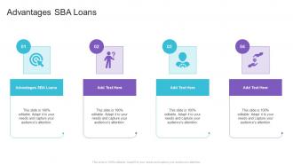 Advantages SBA Loans In Powerpoint And Google Slides Cpb