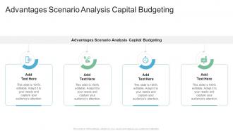 Advantages Scenario Analysis Capital Budgeting In Powerpoint And Google Slides Cpb