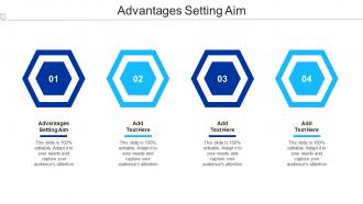 Advantages Setting Aim Ppt Powerpoint Presentation Infographics Deck Cpb