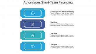 Advantages short team financing ppt powerpoint presentation infographic template grid cpb