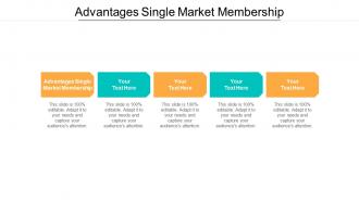 Advantages single market membership ppt powerpoint presentation portfolio deck cpb