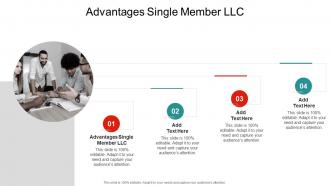 Advantages Single Member Llc In Powerpoint And Google Slides Cpb