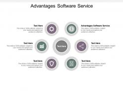 Advantages software service ppt powerpoint presentation ideas portfolio cpb