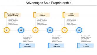 Advantages Sole Proprietorship In Powerpoint And Google Slides Cpb