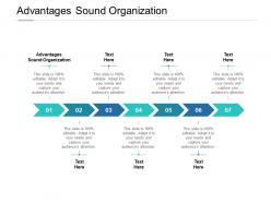 Advantages sound organization ppt powerpoint presentation layouts ideas cpb