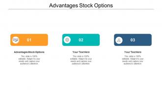 Advantages stock options ppt powerpoint presentation infographics good cpb